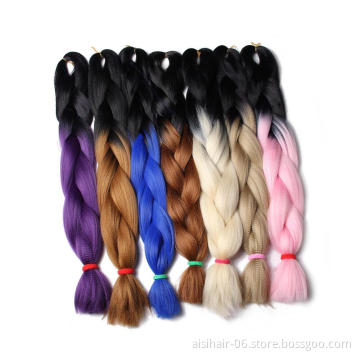 Aisi Hair Hot Selling Cheap Braid Hair Yaki Straight Jumbo Braid Hair Extension For Black Women